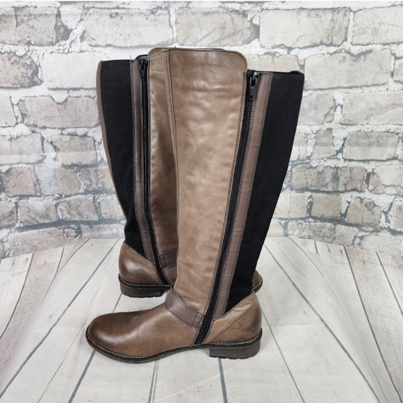 Remonte Leather Riding Boots Taupe Embre Almond Toe Size 38 = 7/7.5 Equestrian - Picture 7 of 16